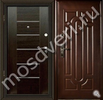 Коричневая МДФ дверь элит класса для квартиры - купить от производителя Мосдвери Коричневая МДФ дверь элит класса для квартиры