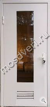 Противопожарная дверь с вентиляционной противопожарной решёткой СР-15 - купить от производителя Мосдвери Противопожарная дверь с вентиляционной противопожарной решёткой СР-15