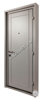 Дверь металлическая входная серая утепленная СДД-022 - купить от производителя Мосдвери Дверь металлическая входная серая утепленная СДД-022