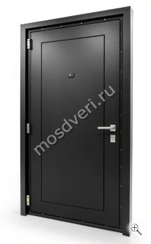 Входная дверь черного цвета широкая ЧДД-012 - купить от производителя Мосдвери Входная дверь черного цвета широкая ЧДД-012