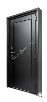 Входная дверь черная в стиле лофт ЧДД-020 - купить от производителя Мосдвери Входная дверь черная в стиле лофт ЧДД-020