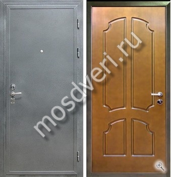 Стальная квартирная дверь с порошковым напылением и МДФ - купить от производителя Мосдвери Стальная квартирная дверь с порошковым напылением и МДФ